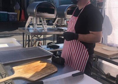 Vittorio Anastasio making pizza